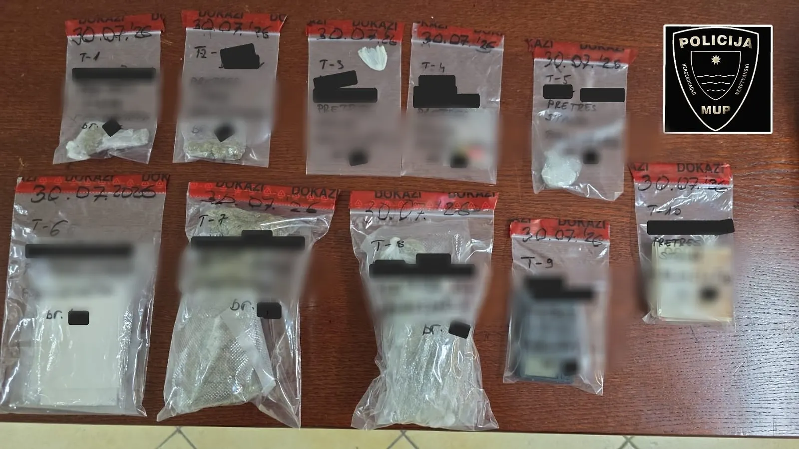 Pronađena opojna droga - jedna osoba lišena slobode