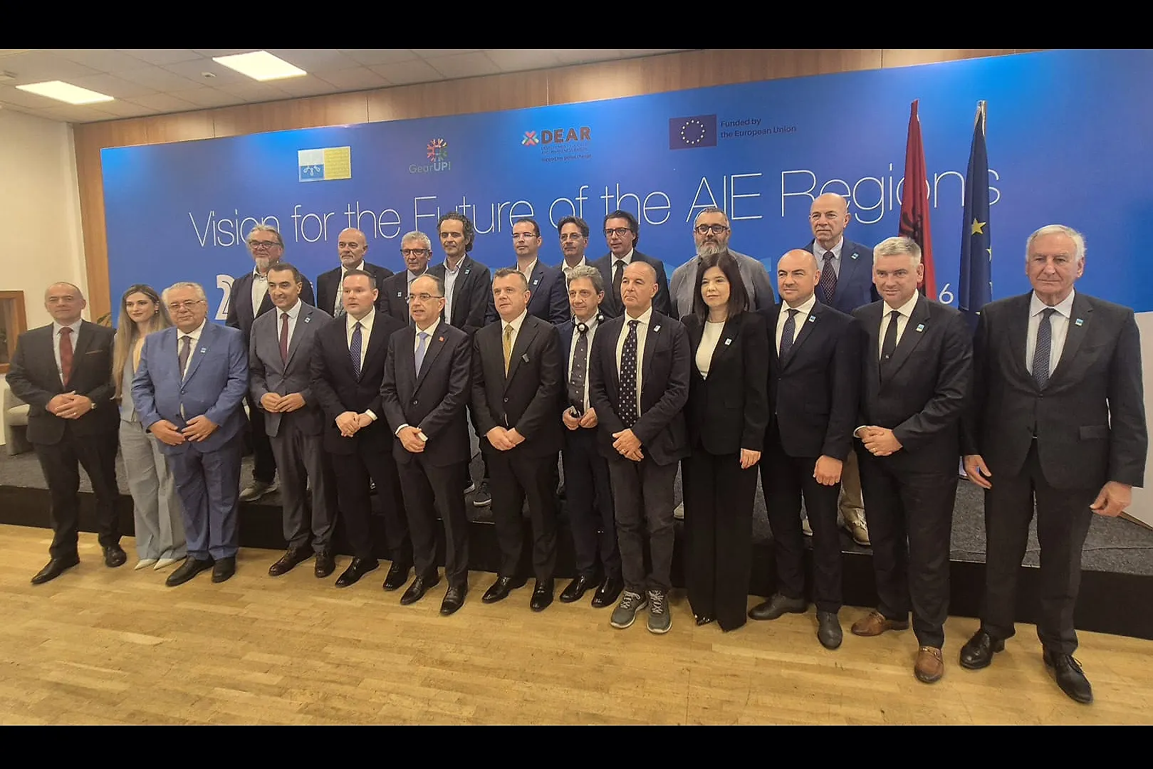 Марија Бухач у Тирани, на прослави 20. годишњице Јадранско-јонске еурорегије
