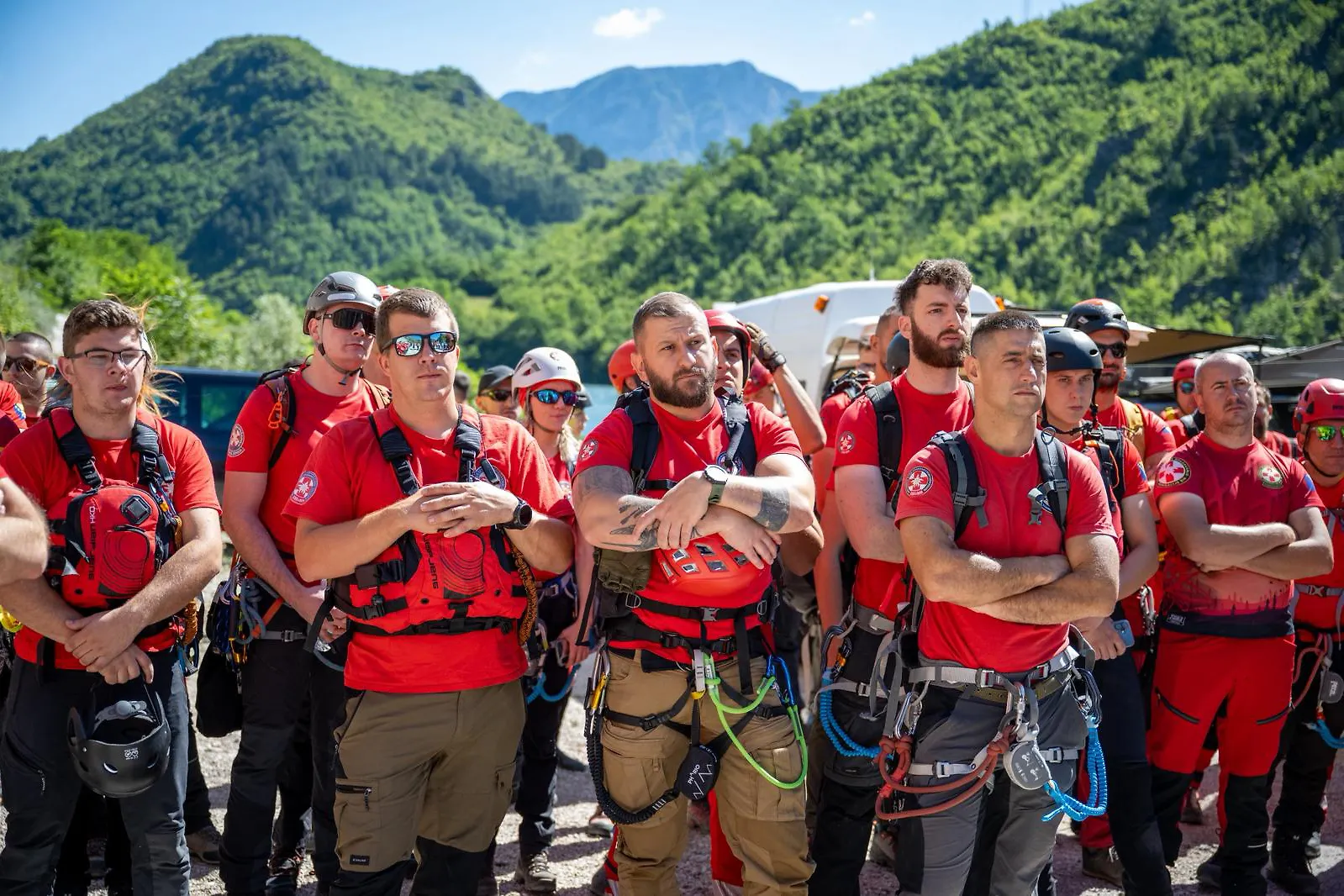 Premijerka Buhač, sa ministrima Marićem i Balavcem, pratila veliku vježbu spasilačkih službi u Jablanici