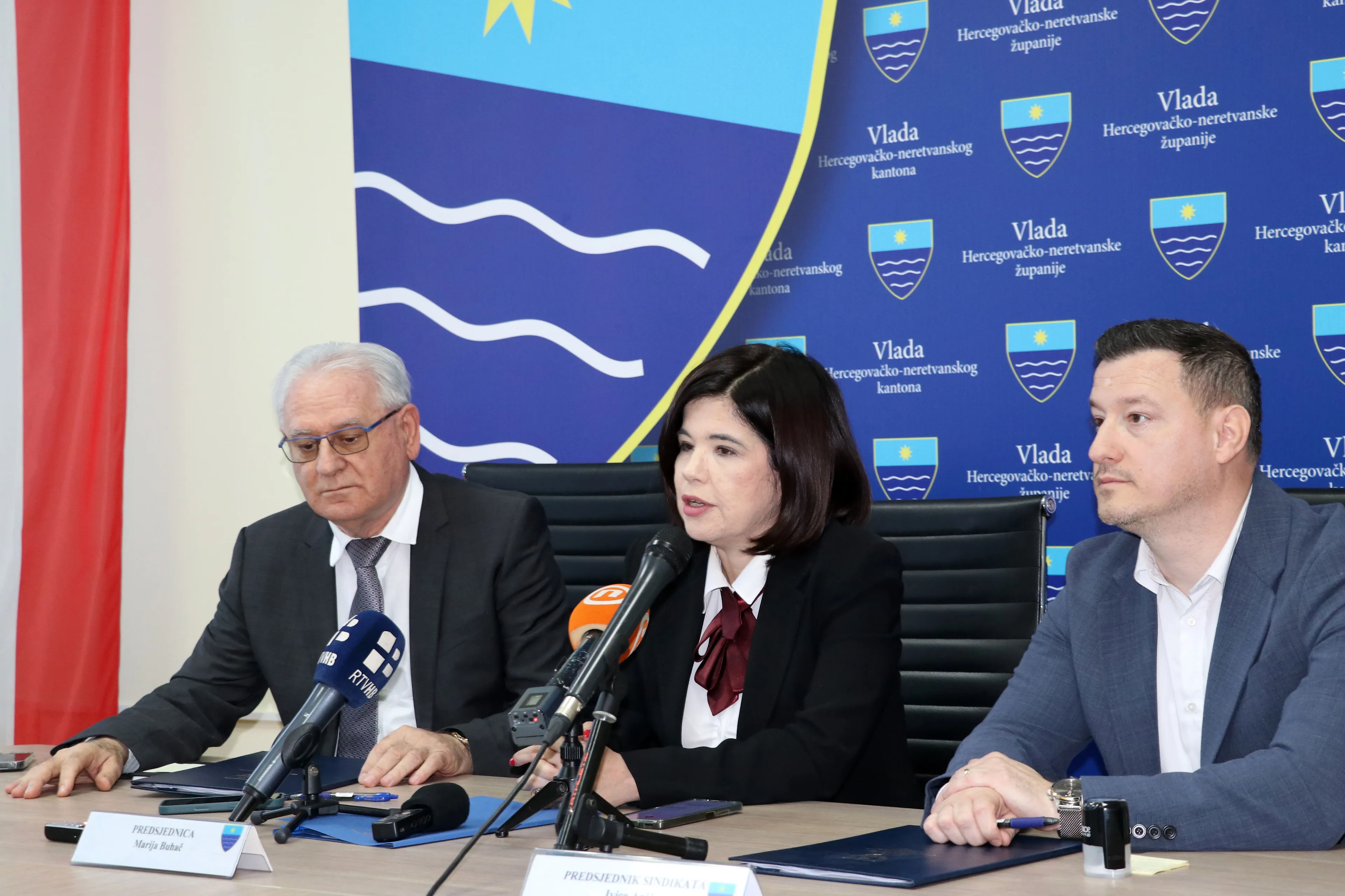 Potpisan Kolektivni ugovor između Vlade HNK-a i sindikata zdravstvenih radnika