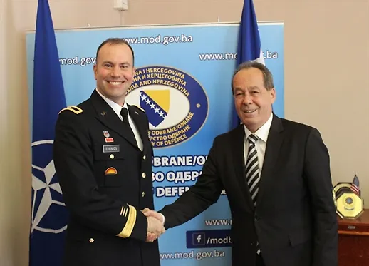 Ministar Podžić održao sastanak sa komandantom NATO štaba u Sarajevu generalom Edwardsom