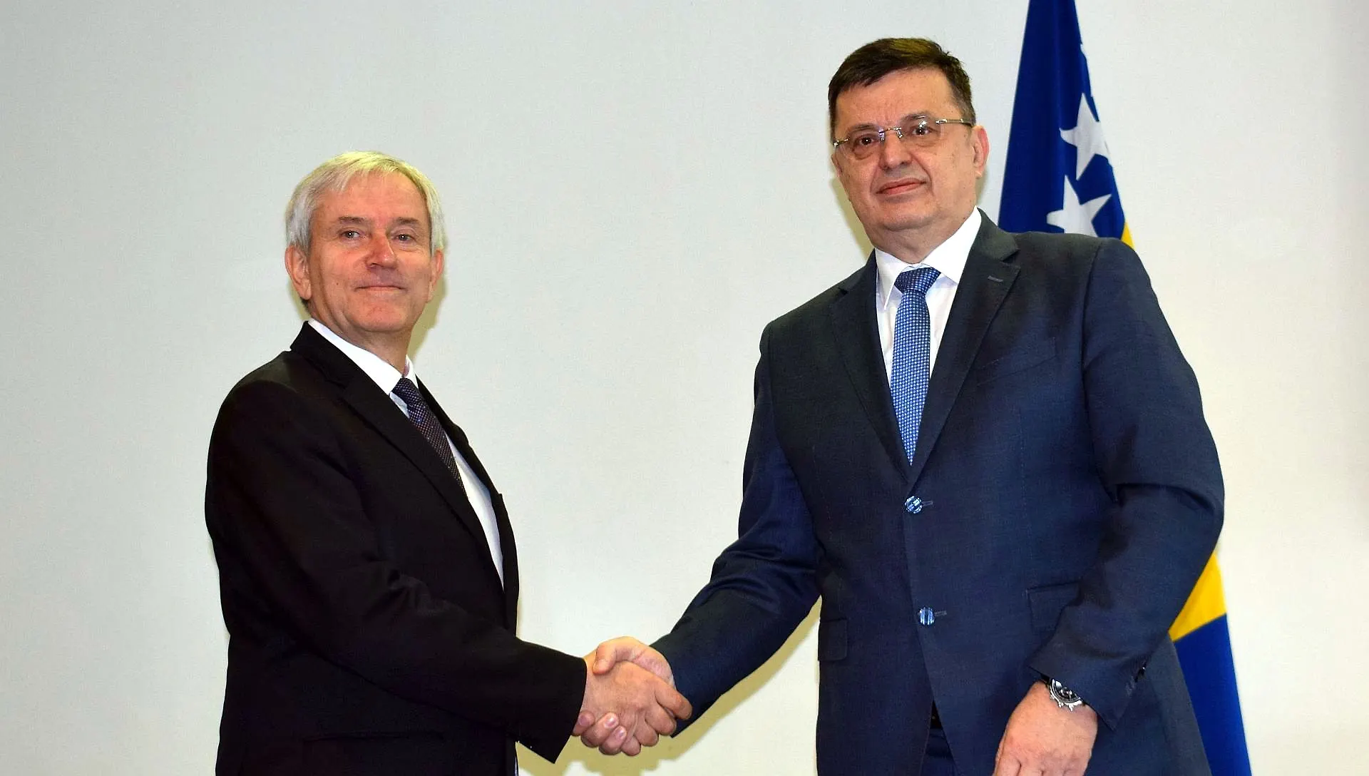 Chairman Tegeltija with Ambassador of France Rousson