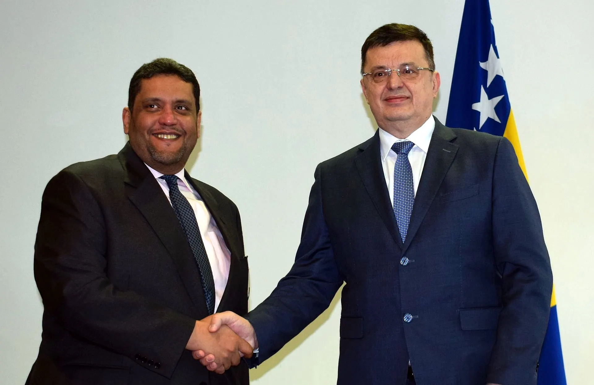 Chairman Tegeltija with Ambassador of Qatar Al-Khater