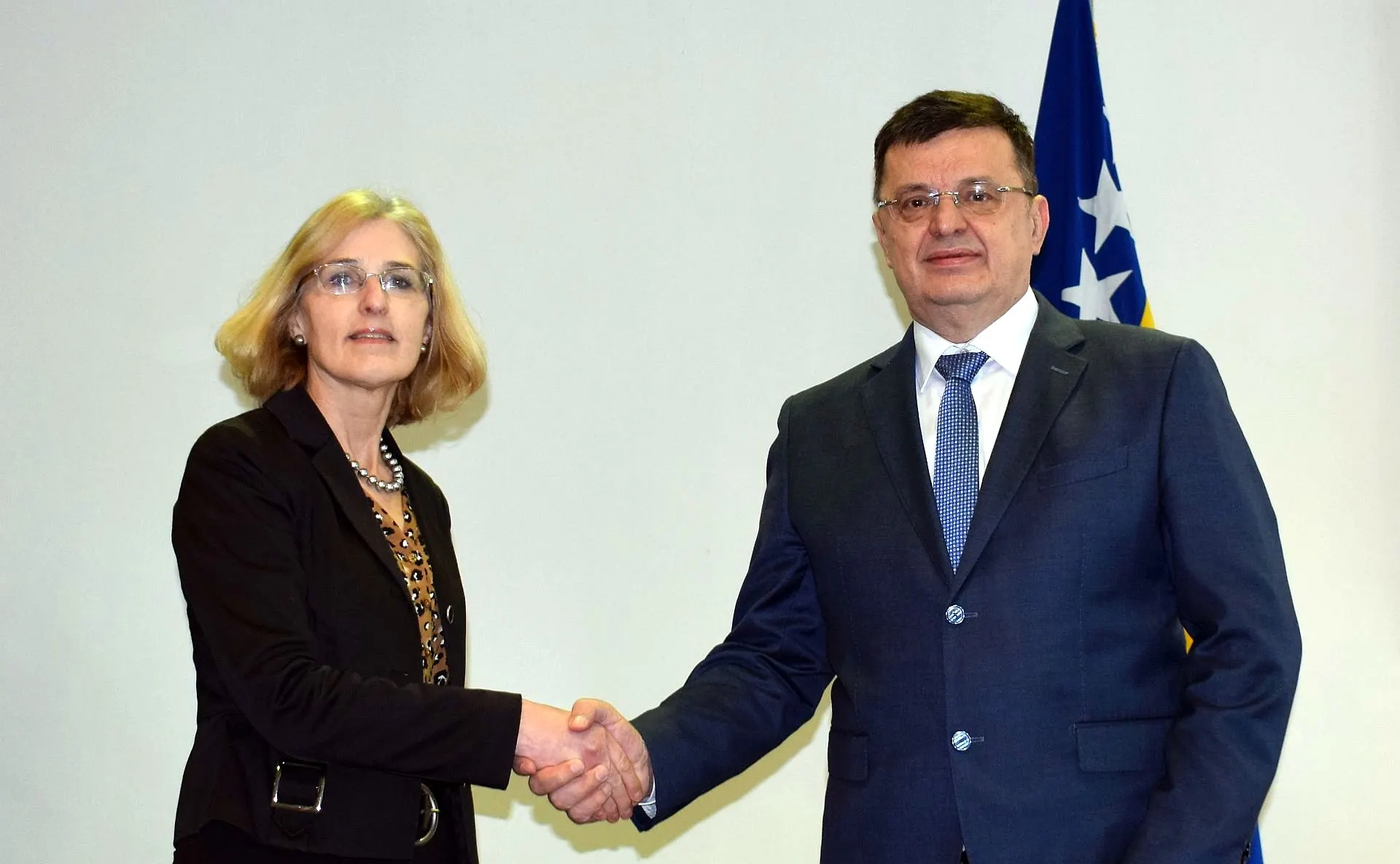 Chairman Tegeltija with Ambassador of Austria in BIH Hartman