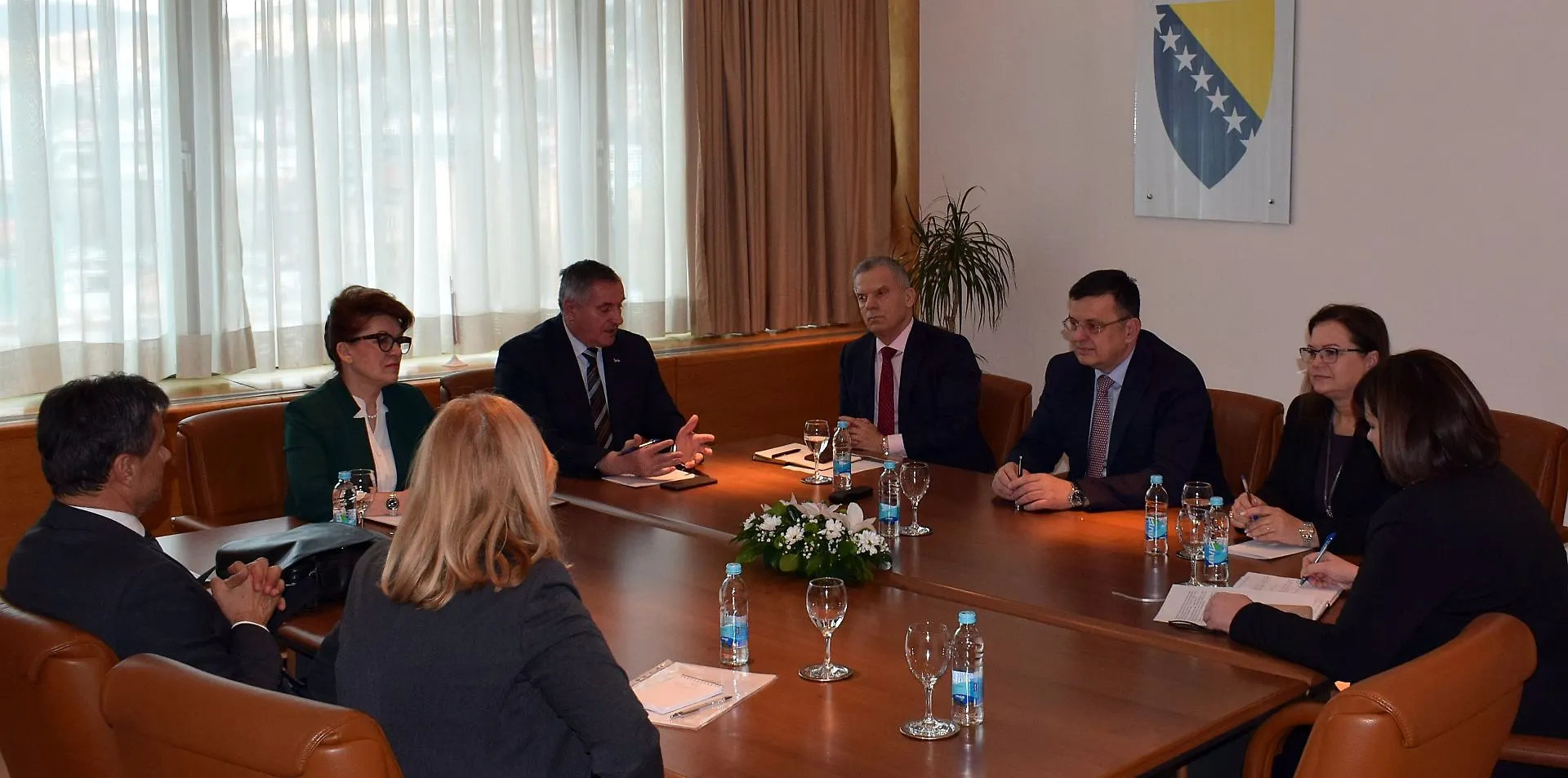 Chairman Tegeltija with Entity Prime Ministers on Coronavirus Outbreak


