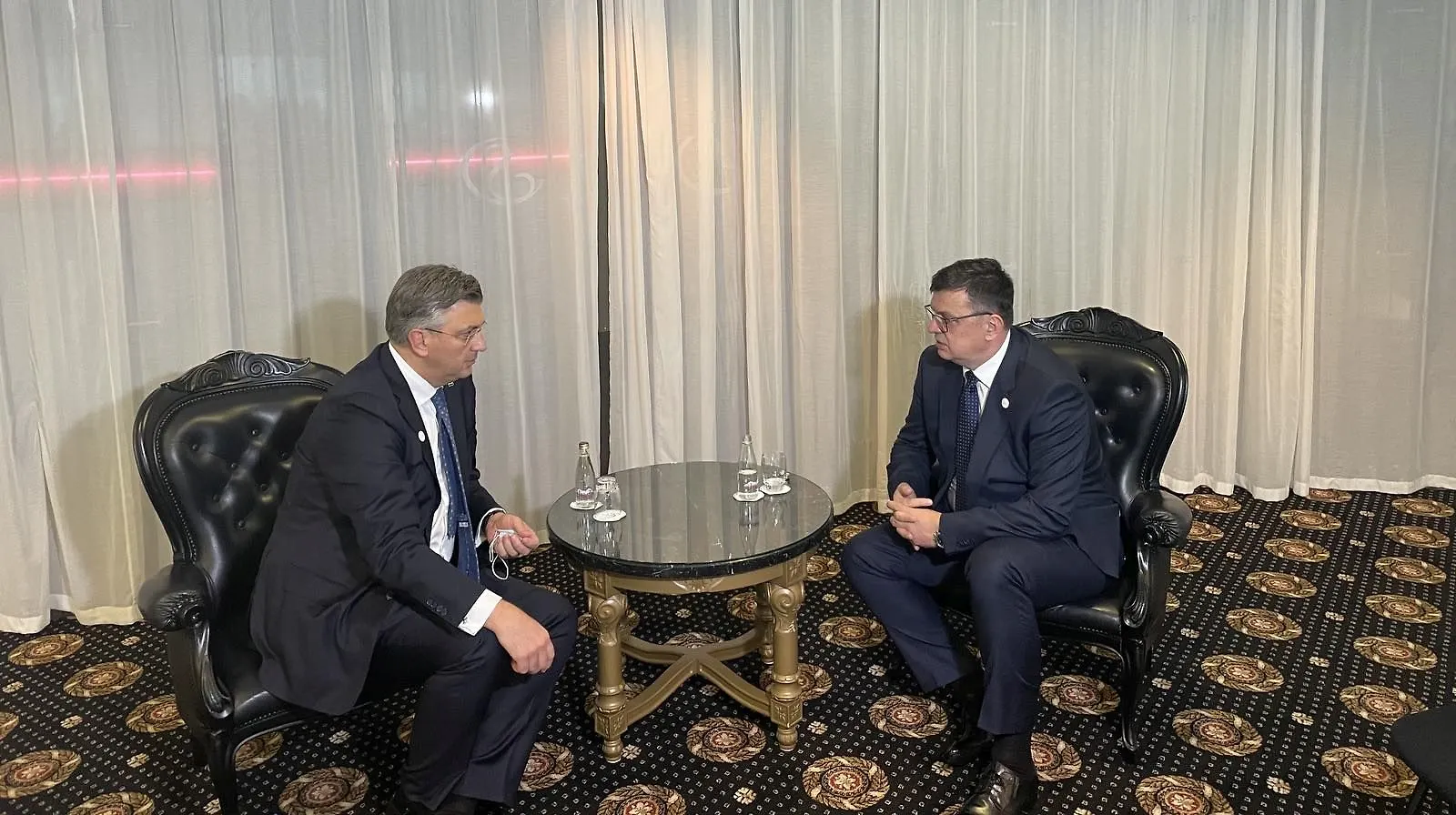 Chairman Telgetija Talks with Prime Minister Plenković