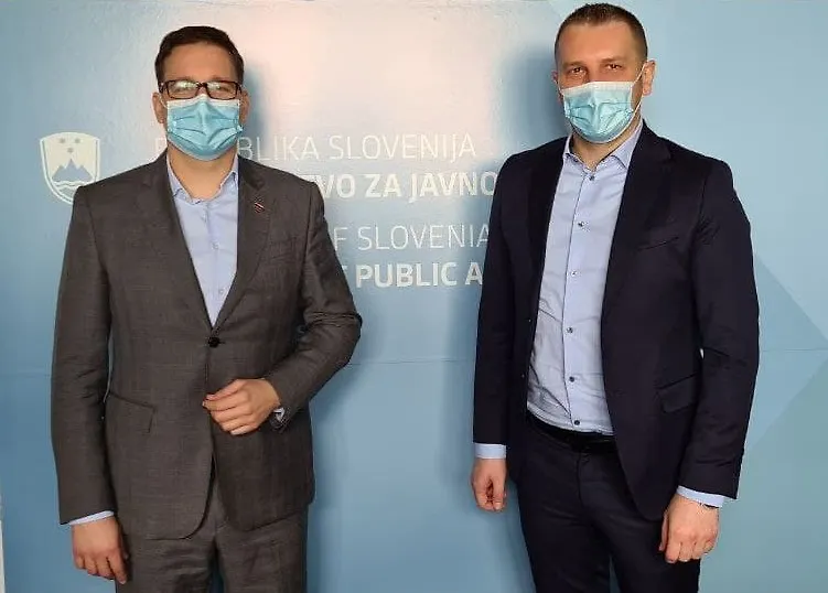Ministar Grubeša sastao se s ministrom za javnu upravu Republike Slovenije Boštjanom Koritnikom