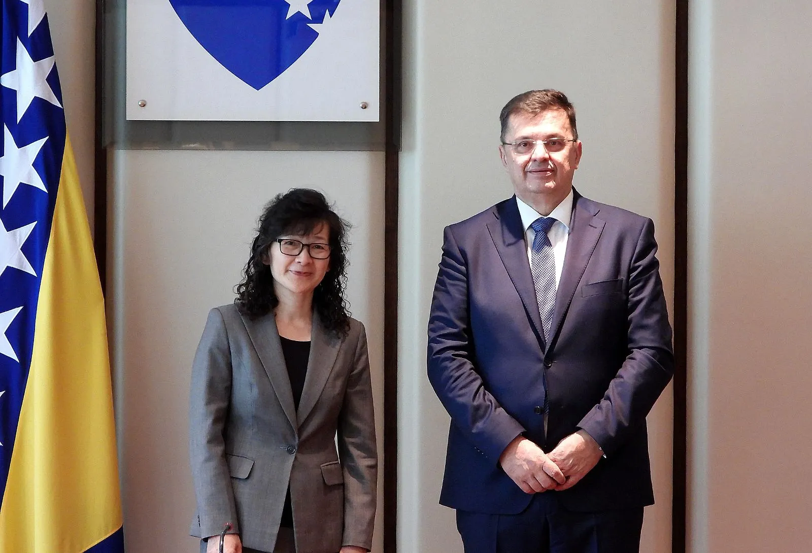 Chairman Tegeltija with WB Director for Western Balkans Region Xiaoqing Yu