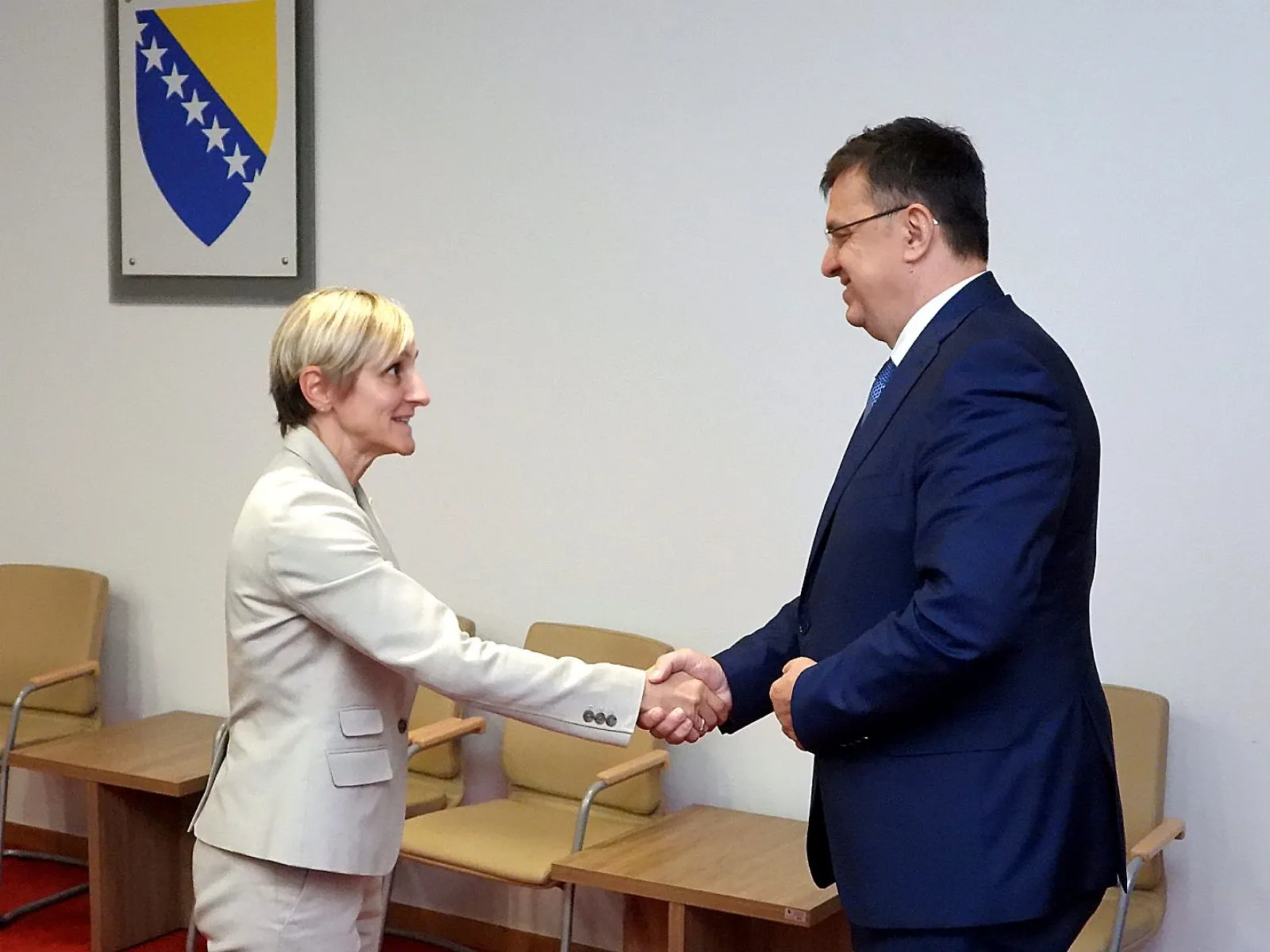 Chairman Tegeltija in talks with IMF Mission Chief Ijancu