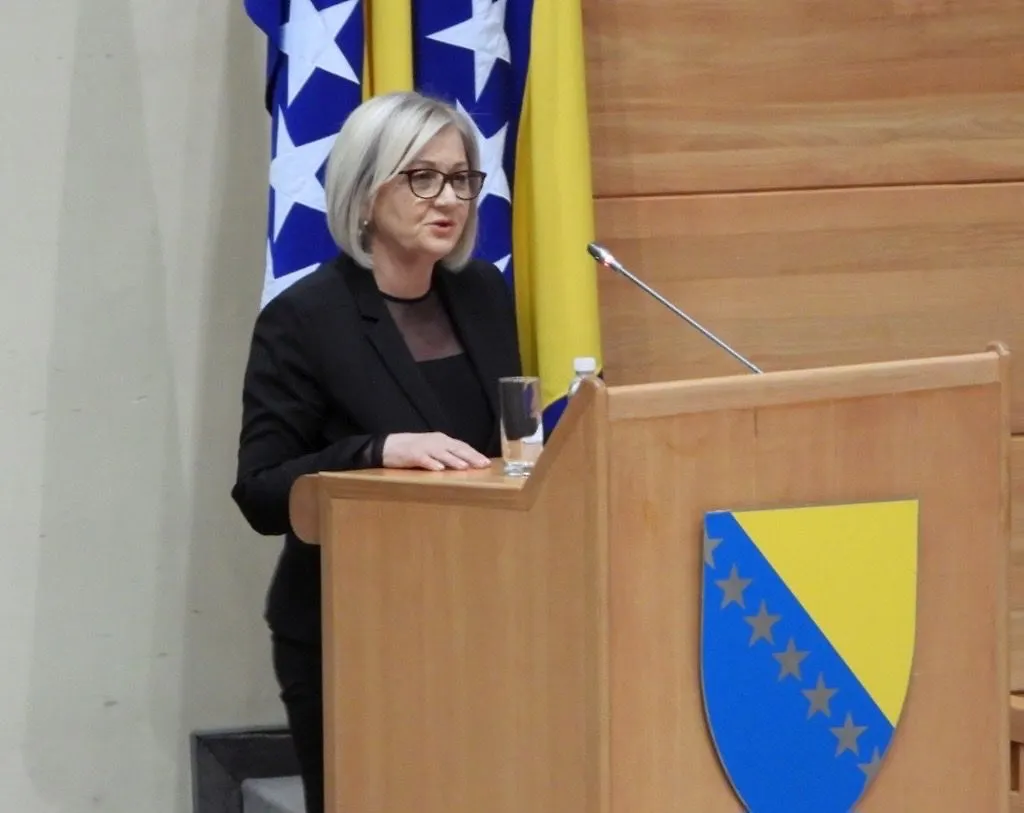 Newly-Appointed Chairwoman of the Council of Ministers of BIH Brojana Krišto Talks with High Representative in BIH Christian Schmidt