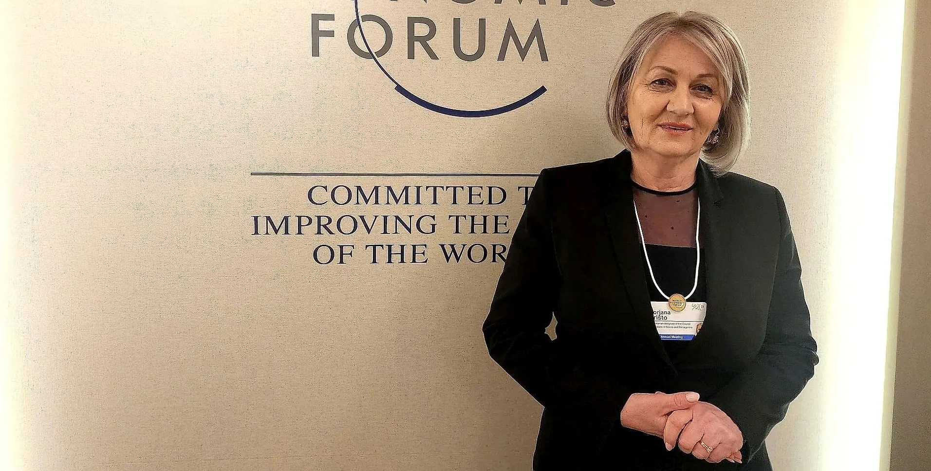 CoMBiH Chairwoman Krišto in Davos: “Let’s Get Focused at Things Uniting Us”
