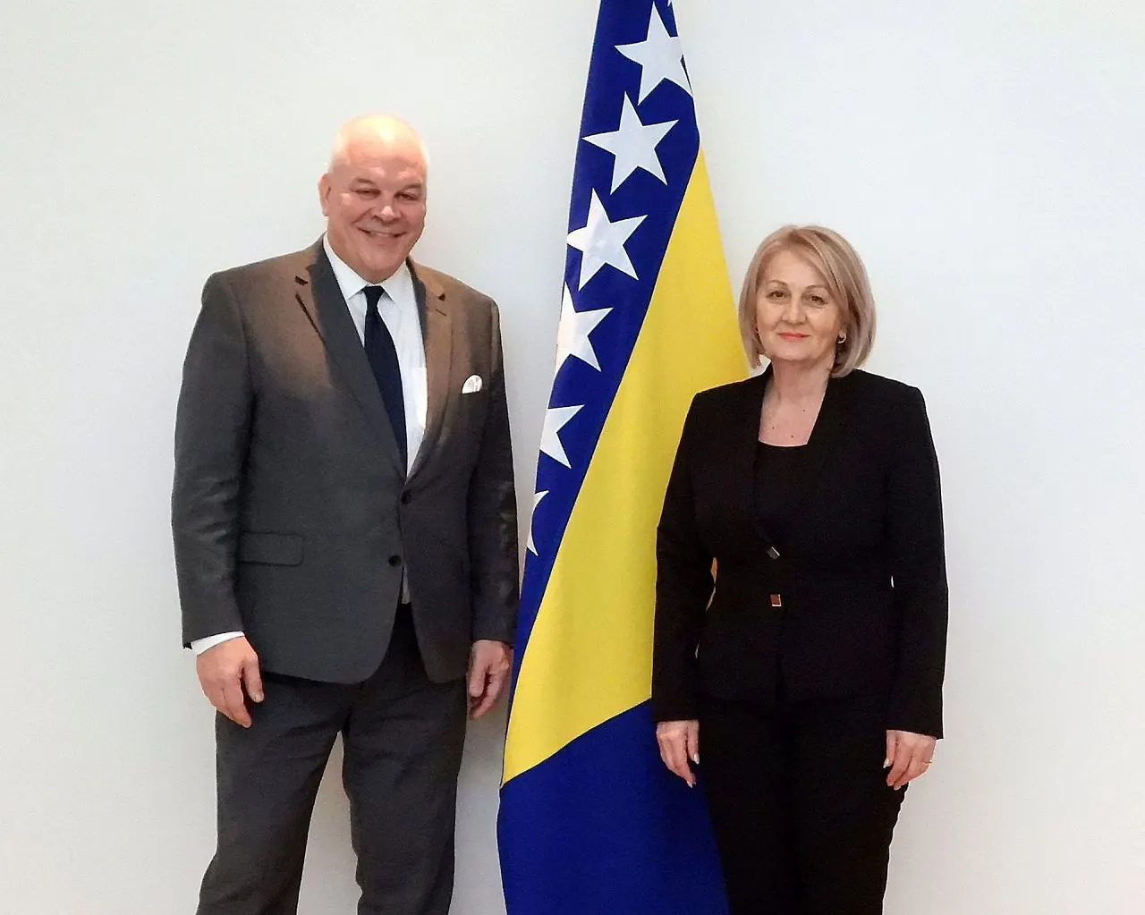 Chairwoman Krišto Hosts OSCE Mission Chief in His Introductory Visit