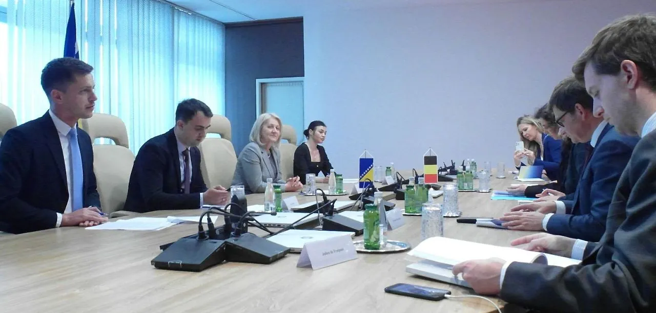 Chairwoman Krišto with Foreign Minister of Belgium Lahbib