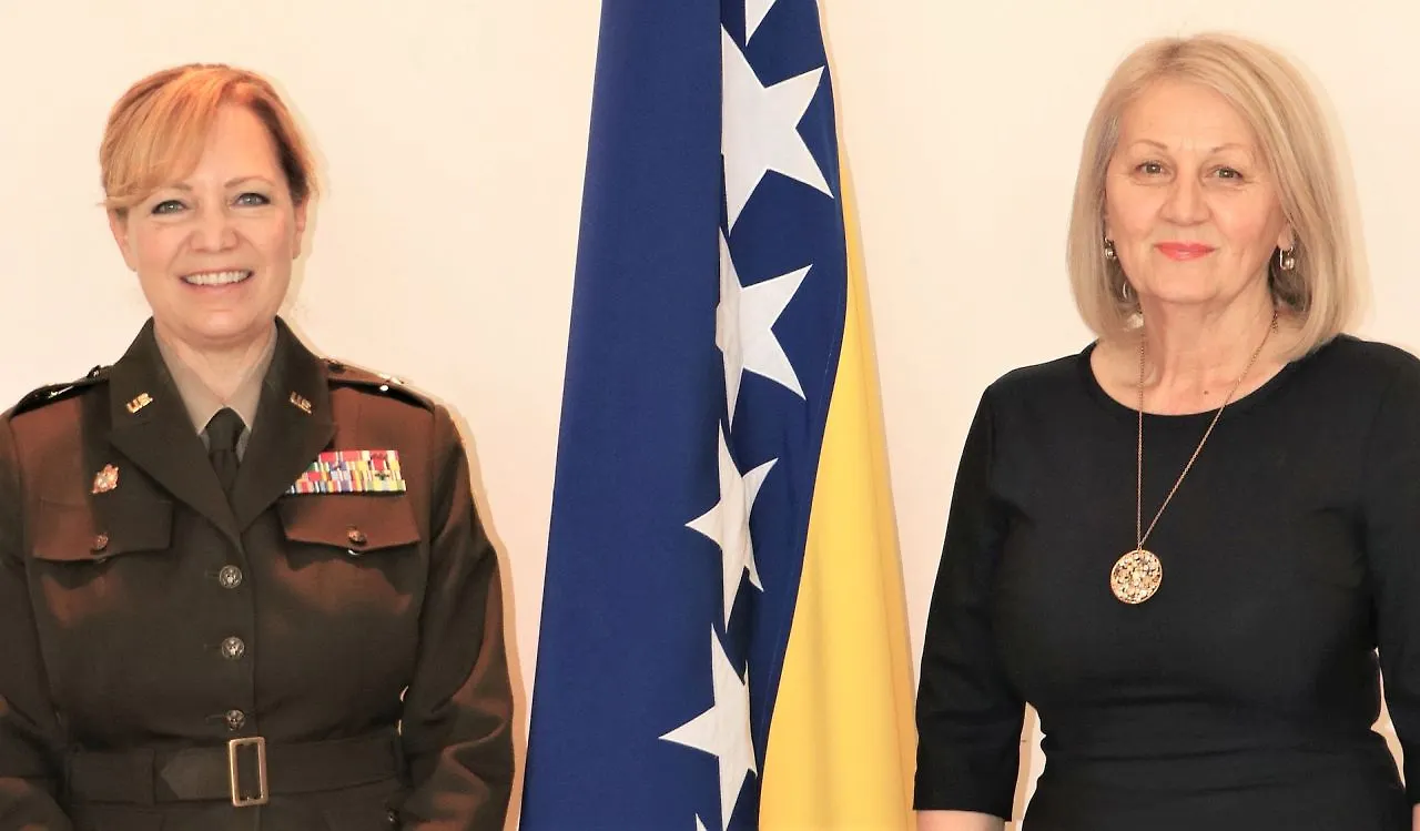 Krišto and MacGaha Talk on BIH Cooperation with -NATO HQ in Sarajevo