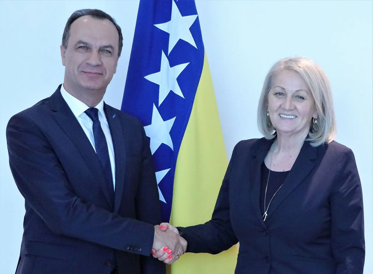 Chairwoman Krišto Talks with Ambassador of Ukraine for BIH Kyrylych