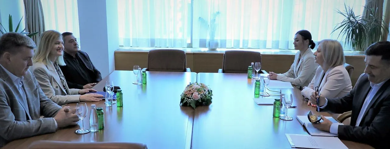 

Chairwoman Krišto with Trade Unions Delegation