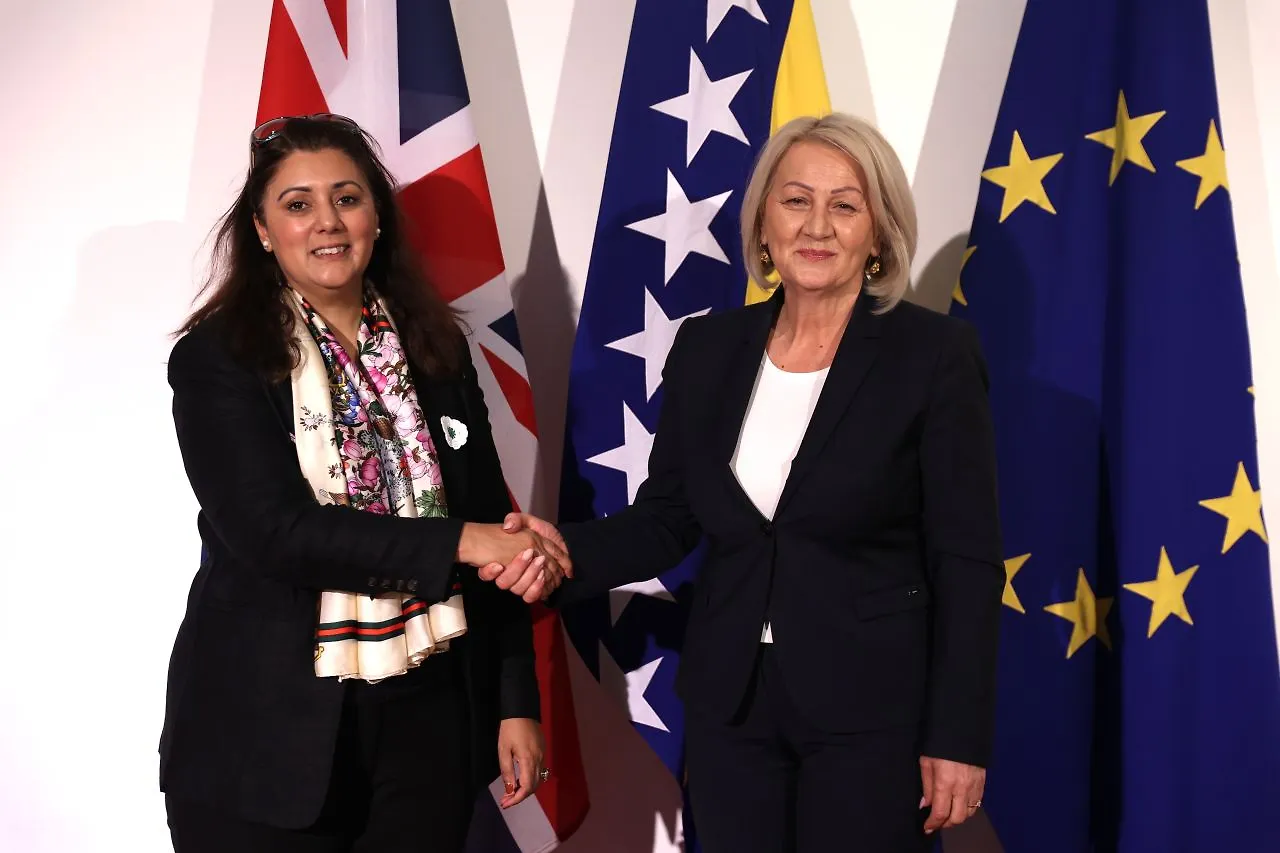 Chairwoman Krišto with British Minister for Europe Ghani