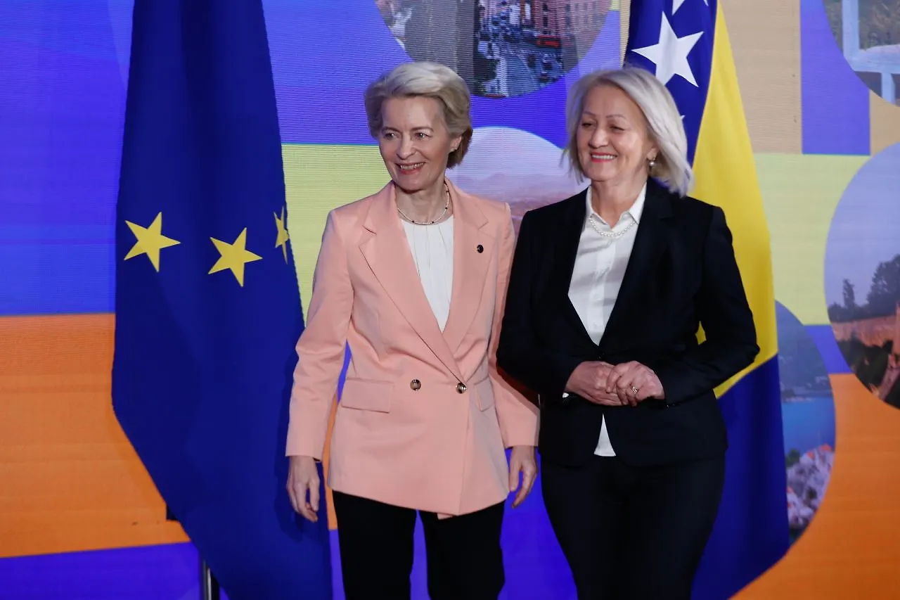 Meeting of Chairwoman of Council of Ministers of BIH Borjana Krišto and President of European Commission Ursula von der Leyen: Bosnia and Herzegovina Gets Additional Support from European Commission Worth EUR 20 million for Rehabilitation from Floods, We Keep Bosnia and Herzegovina’s’ European Road as Priority