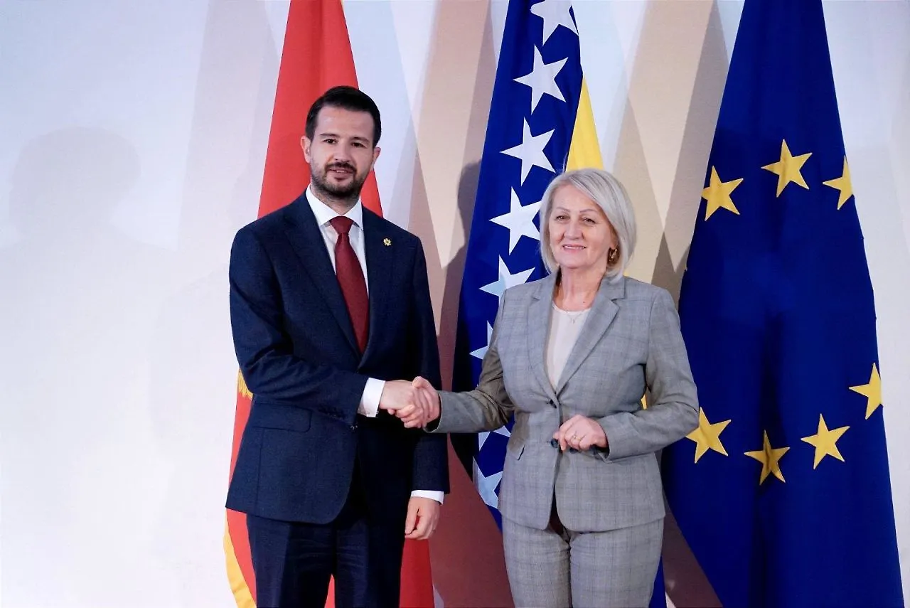 Chairwoman of Council of Ministers Krišto Receives President of Montenegro Milatović in Official Visit

