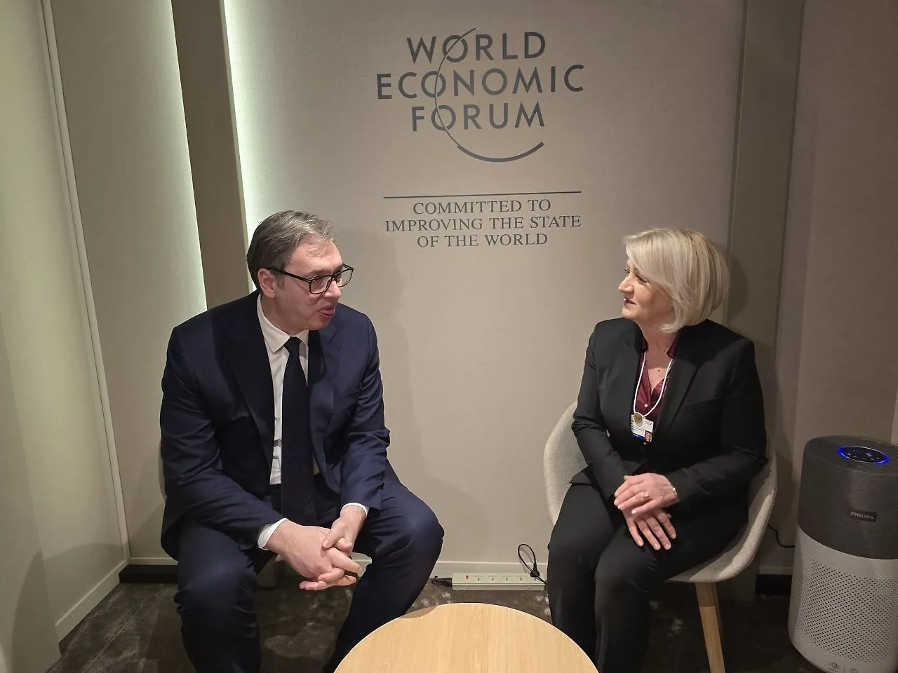Chairwoman of Council of Ministers of BIH Borjana Krišto at Bilateral Meeting with President of Republic of Serbia Aleksandar Vučić