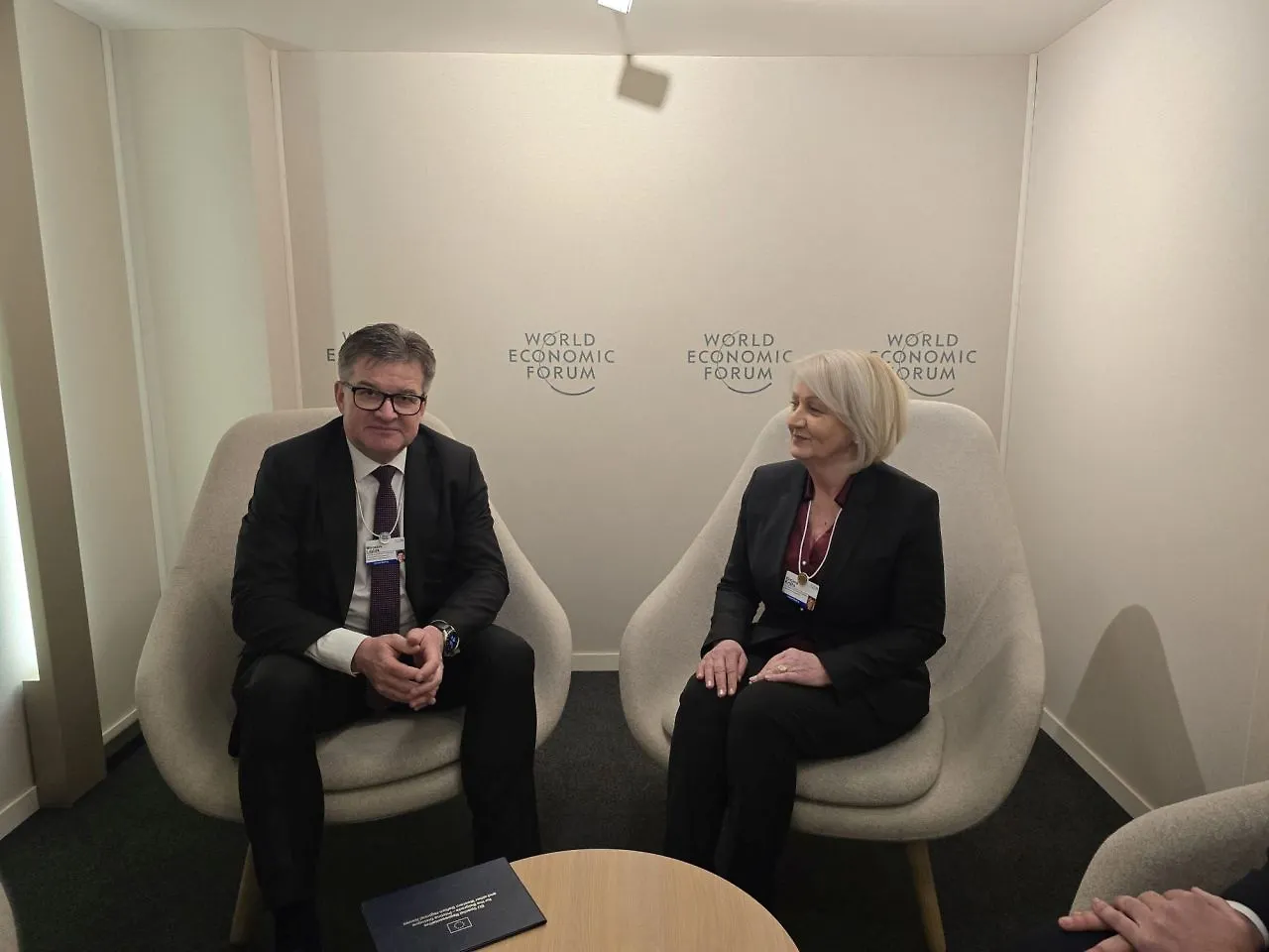 Chairwoman of Council of Ministers of BIH Borjana Krišto with Miroslav Lajčak