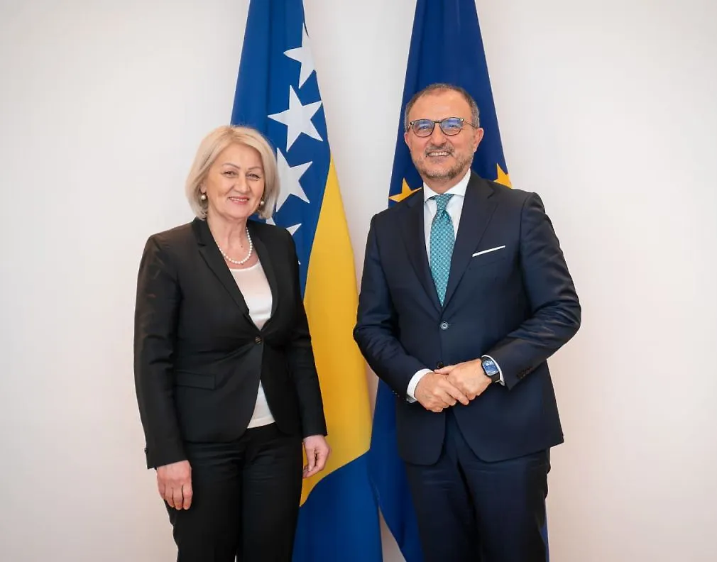 Chairwoman Krišto Talks with Ambassador Soreco