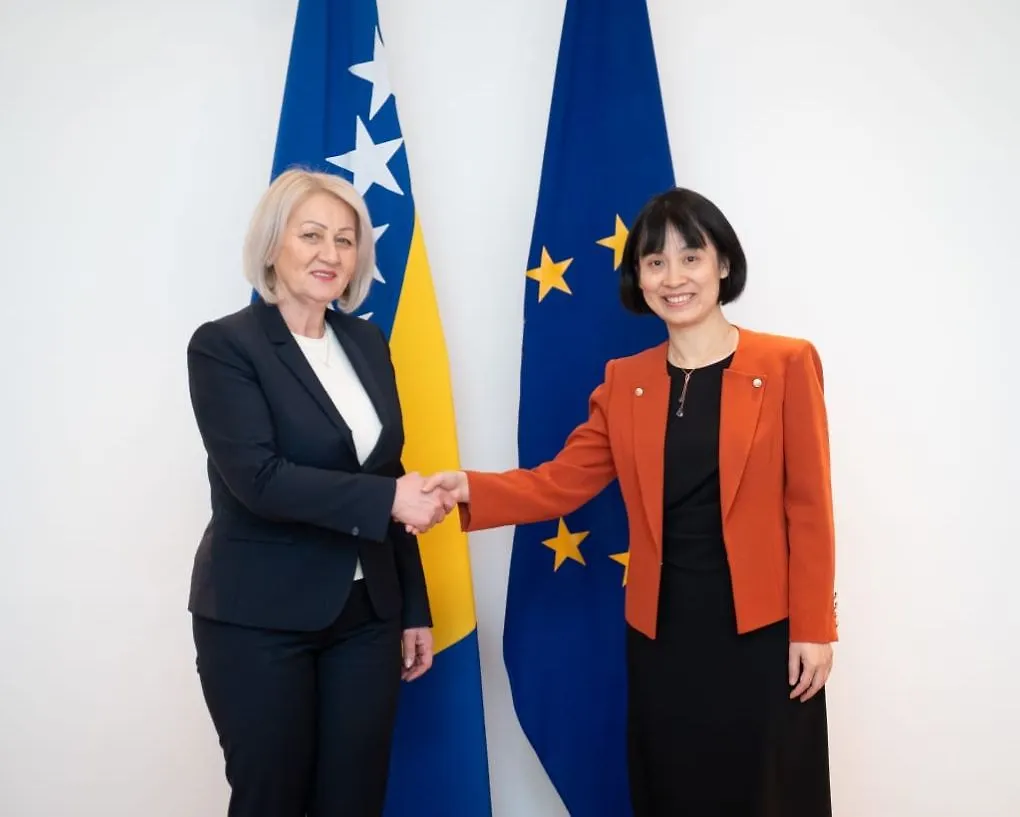 Chairwoman of Council of Ministers Received in Introductory Visit Ambassador of People's Republic of China H.E. Li Fan