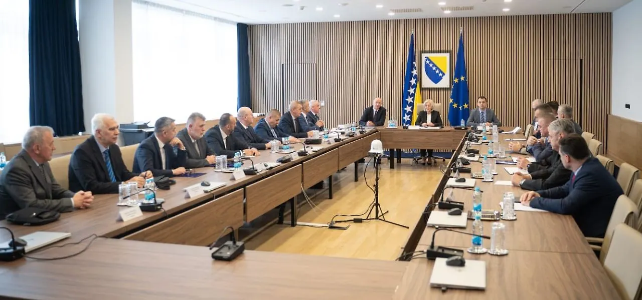 Chairwoman Krišto with Managers of Police and Security Agencies of BIH