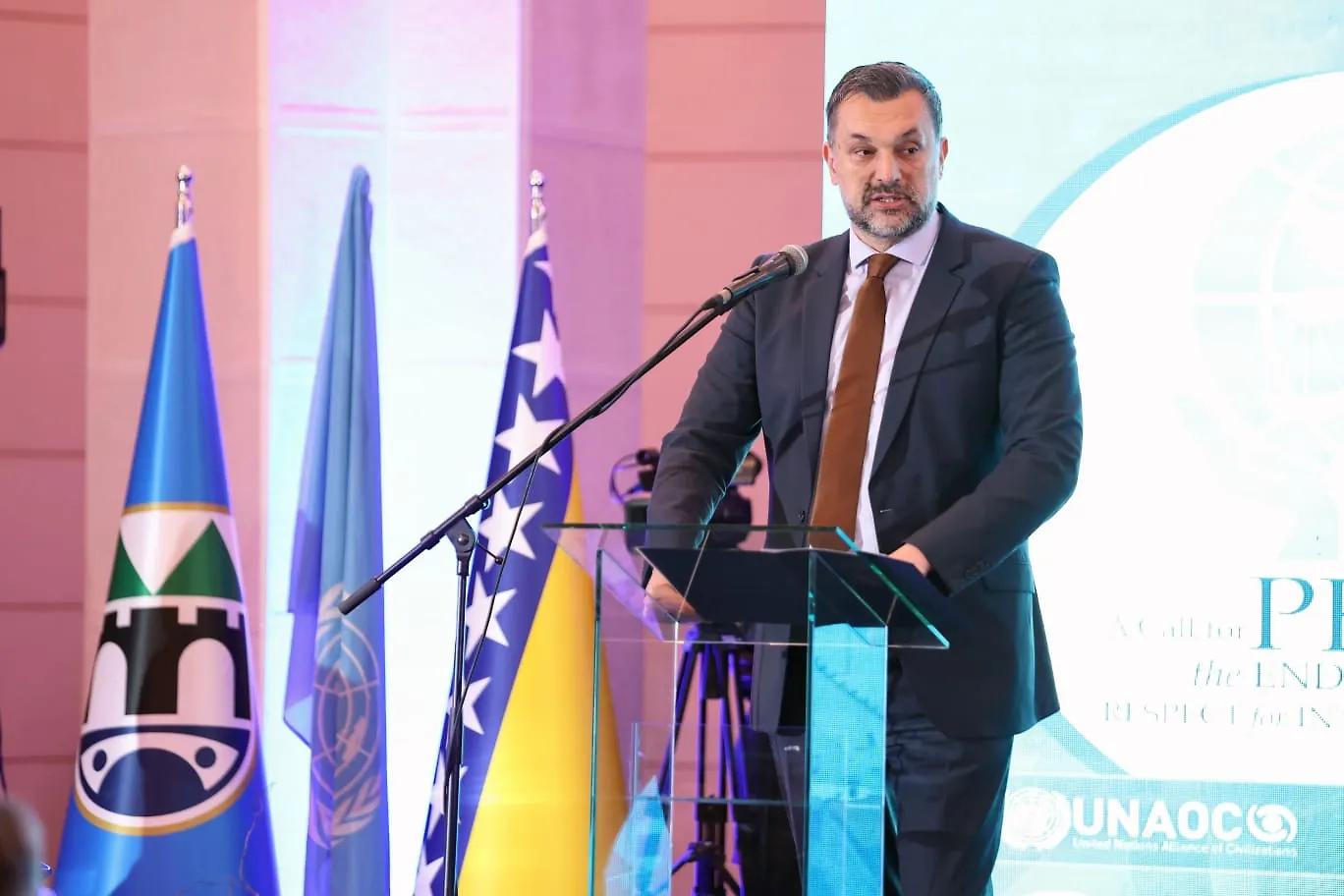 Ministar Konaković učestvovao na međunarodnoj konferenciji “Poziv na mir, kraj ratova i poštivanje međunarodnog prava”