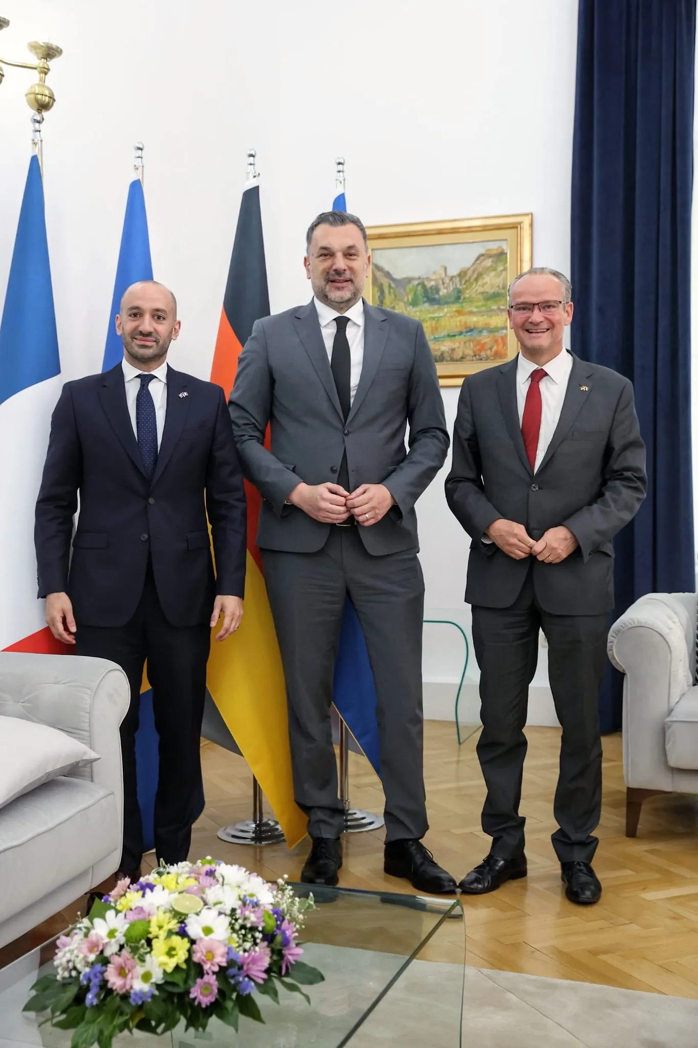 Minister Konaković spoke with French and German Ministers for Europe, Benjamin Haddad and Gunther Krichbaum