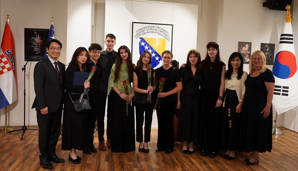 U Kulturno-informativnom centru Ambasade BiH u Zagrebu održan koncert u izvedbi polaznika „Muzičkog kampa za mlade virtuoze“