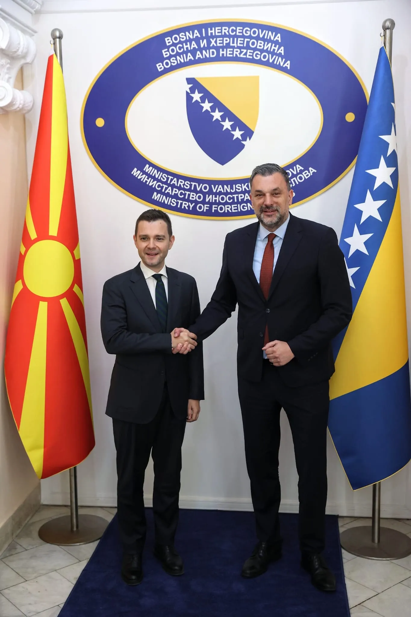 Ministar Konaković sastao se u Sarajevu sa ministrom vanjskih poslova i vanjske trgovine Republike Sjeverne Makedonije Timčom Mucunskim
