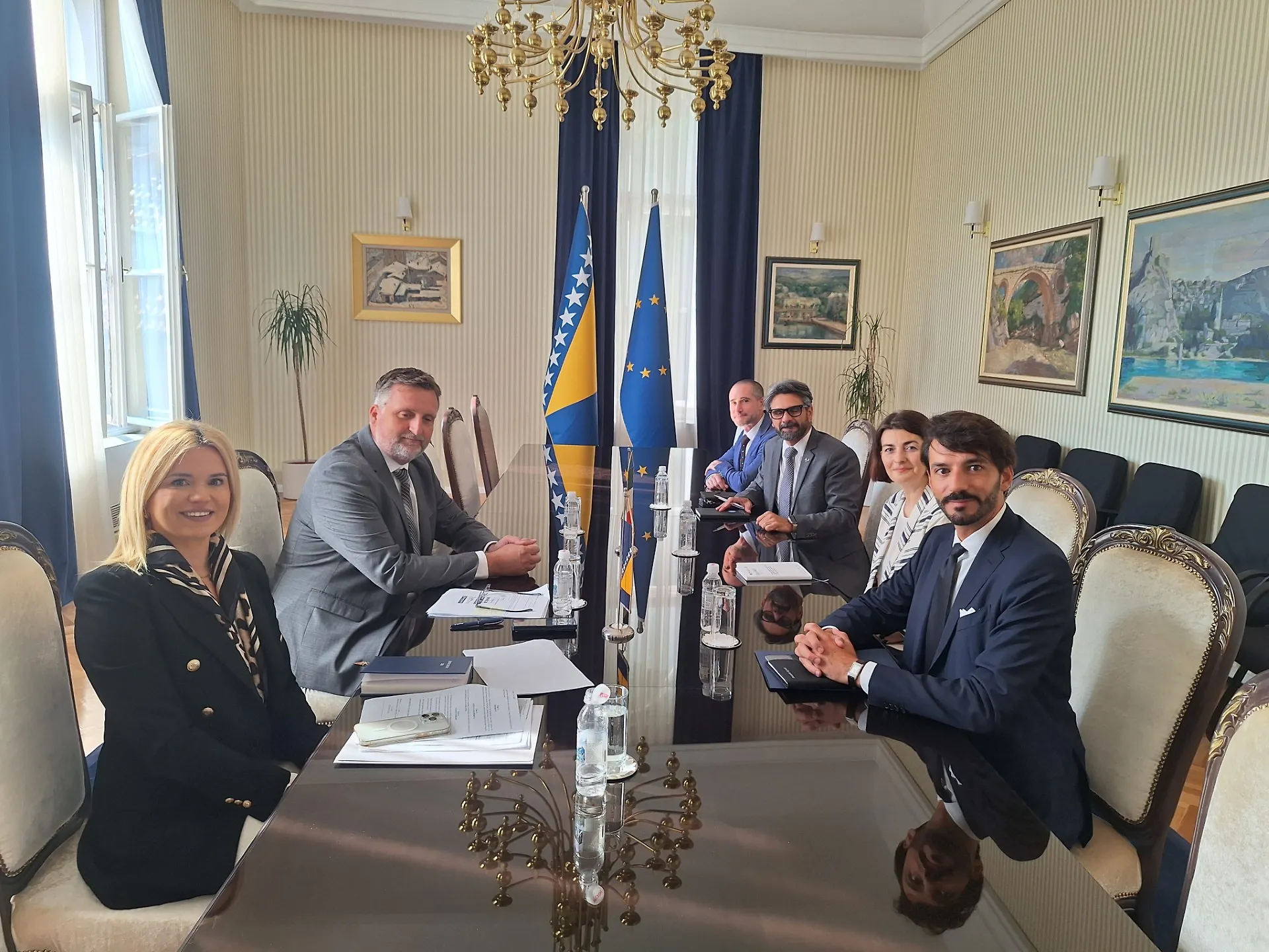 Sastanak pomoćnika ministra Frana Planinića sa delegacijom Republike Italije u vezi sa zaključenjem Sporazuma