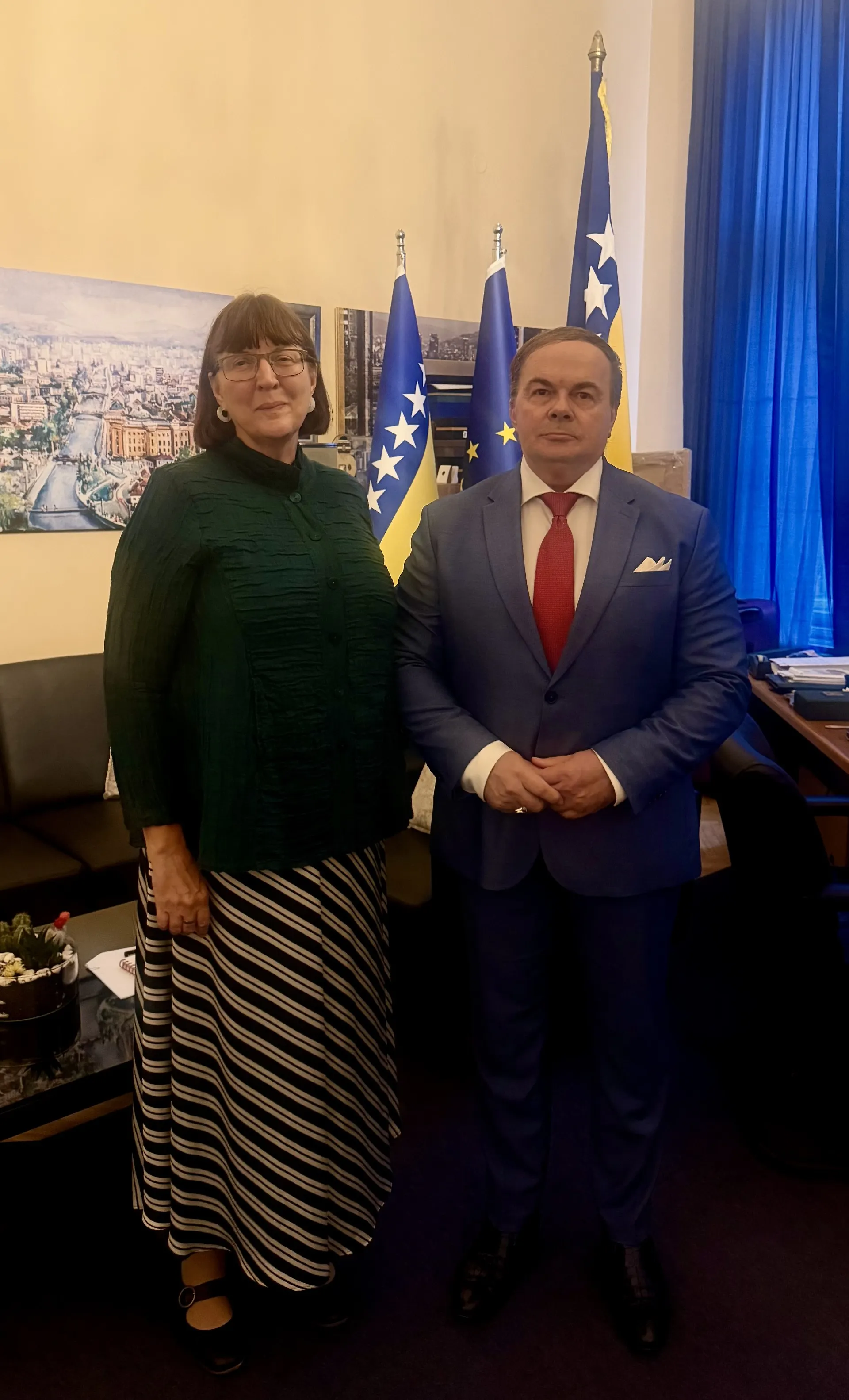 Novoimenovana ambasadoica Ujedinjenog Kraljevstva Velike Britanije i Sjeverne Irske za Bosnu i Hercegovinu predala kopije akreditivnih pisama