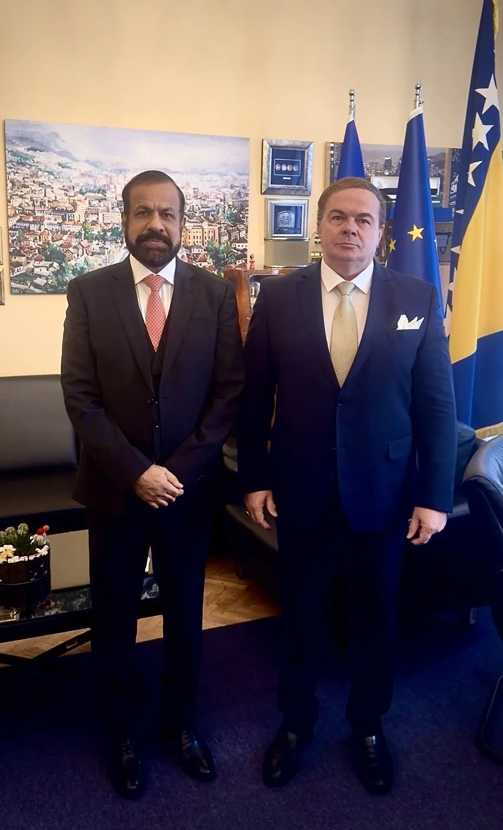 Novoimenovani ambasador Islamske Republike Pakistan u Bosni i Hercegovini Muhammad Irfan predao kopije akreditivnih pisama