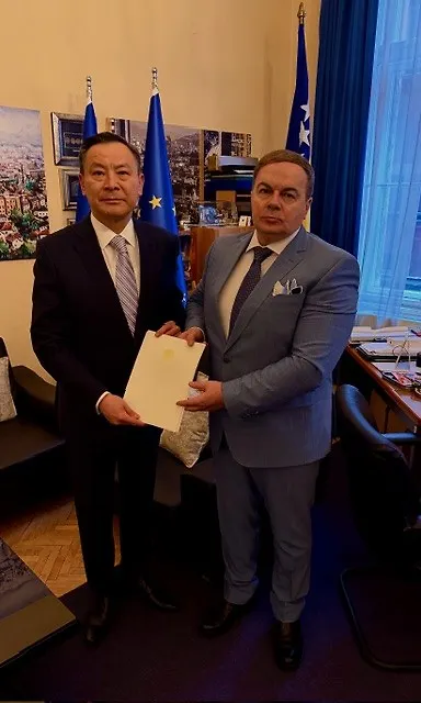 Novoimenovani ambasador Republike Kazahstan u BiH Daulet Batrashev predao kopije akreditivnih pisama