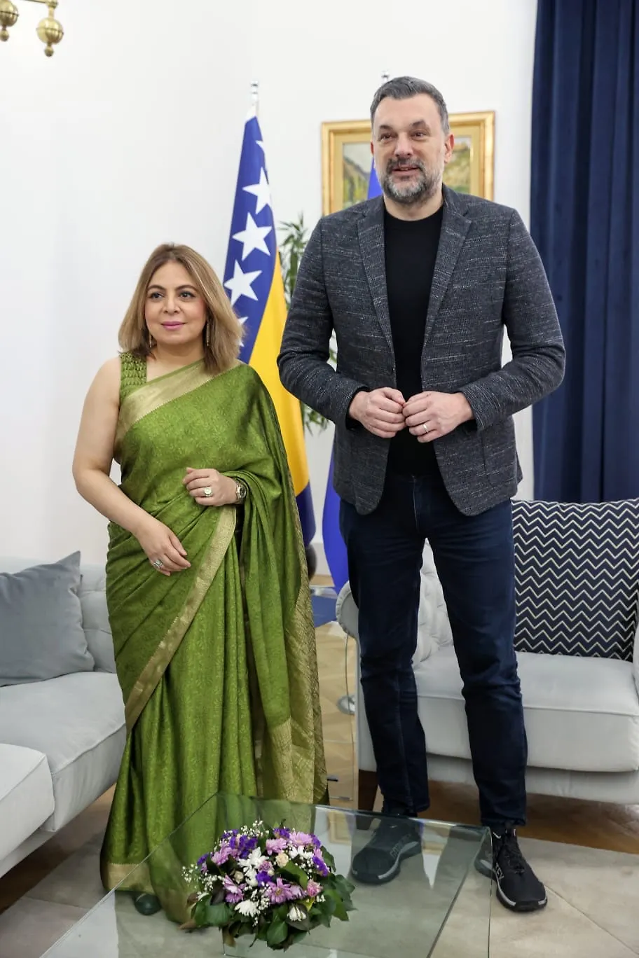 Ministar Elmedin Konaković sastao se sa pomoćnicom ministra (za Sjevernu Evropu) u Ministarstvu vanjskih poslova Vlade Indije Poojom Kapur