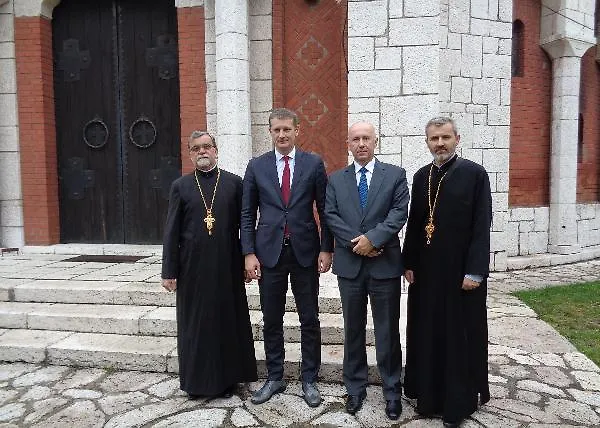 Замјеник министрице Предраг Јовић посјетио Храм Преображења Господњег у Сарајеву
