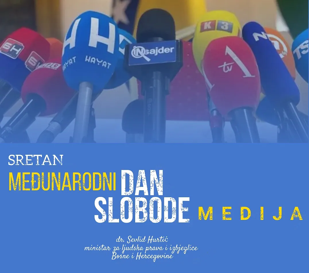 Ministar Sevlid Hurtić uputio čestitku povodom Međunarodnog dana slobode medija