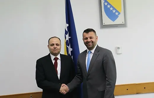 Ministar Sevlid Hurtić se sa ambasadorom Kraljevine Saudijske Arabije u Bosni i Hercegovini Osamahom Dakhelom R. Al Ahmadijem