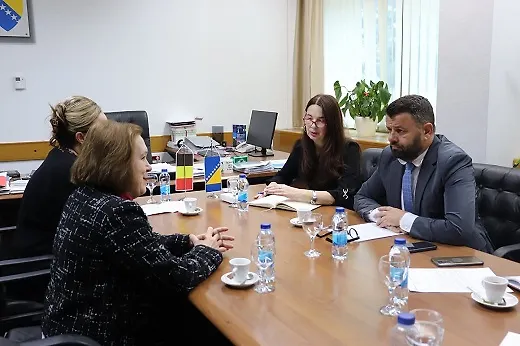 Ministar Hurtić održao sastanak sa ambasadoricom Belgije u Bosni i Hercegovini Christine Detaille