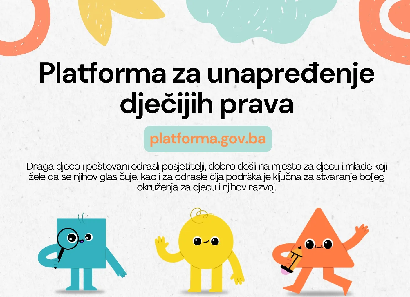 Obavijest o uspostavi Platforme za unapređenje dječijih prava