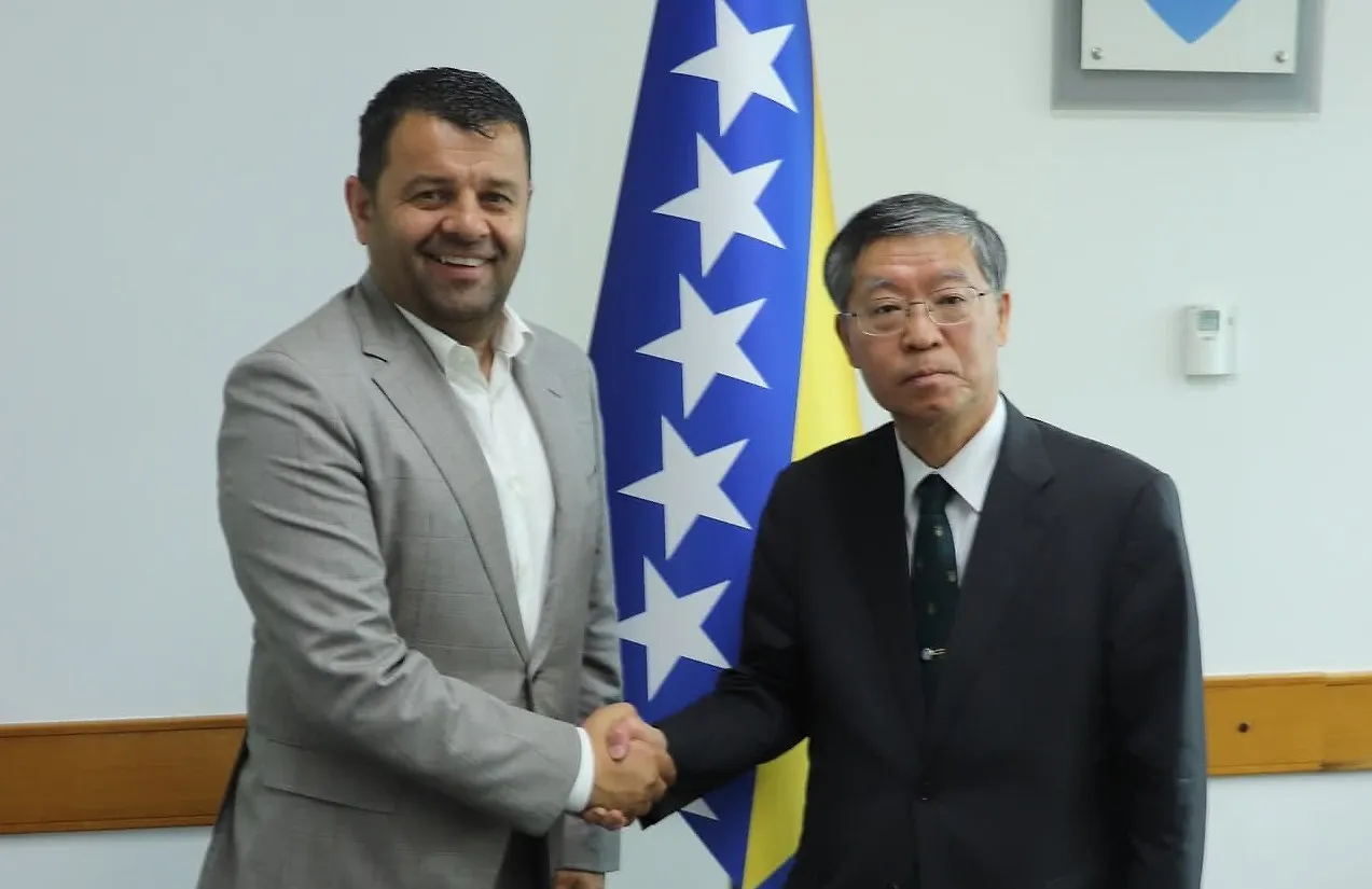 Ministar Sevlid Hurtić primio u nastupnu posjetu ambasadora Japana Aikia Toshihiroa