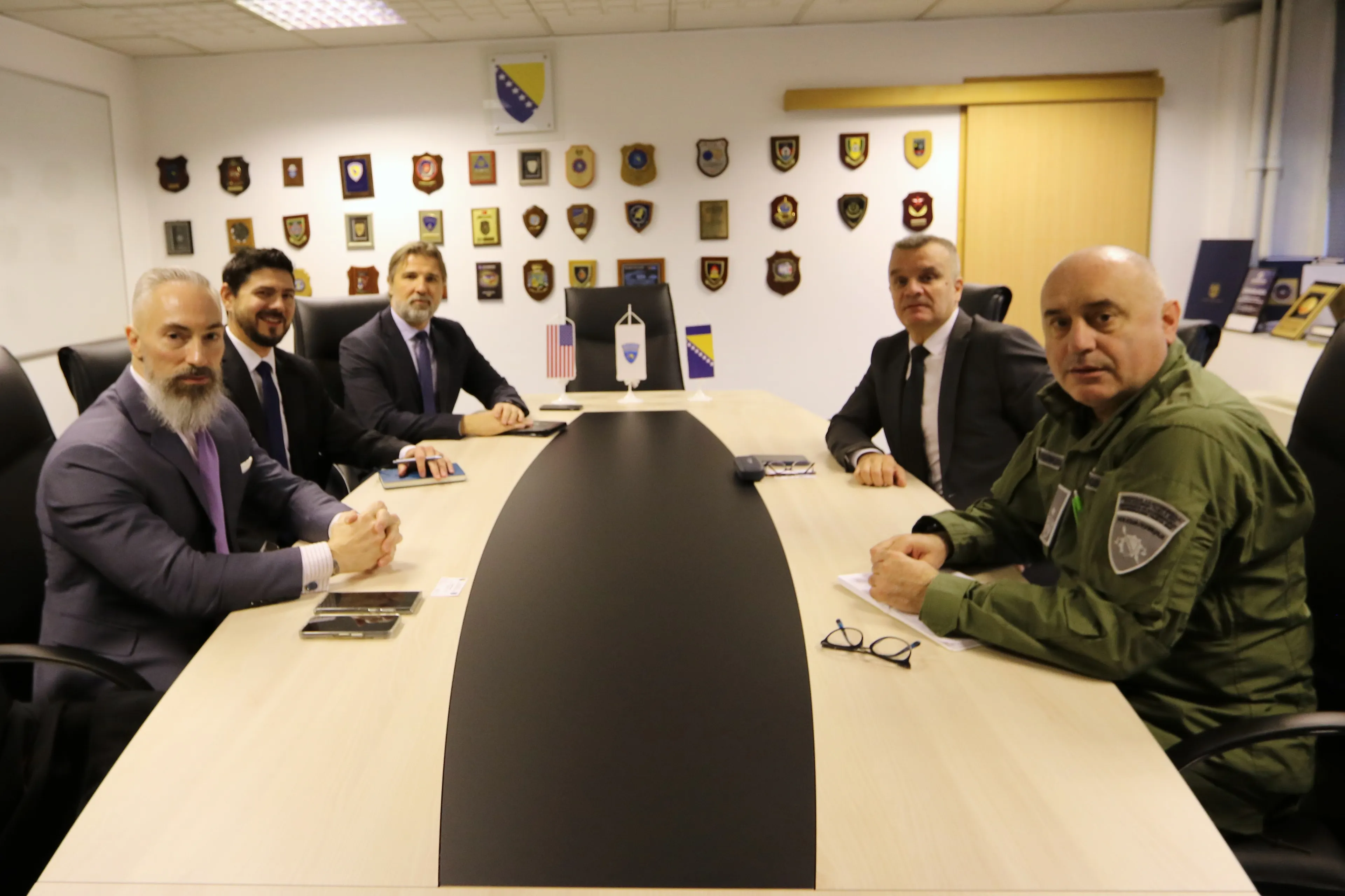 Direktor Direkcije Enes Karić primio u nastupnu posjetu atašea za sigurnost pri Ambasadi SAD u BiH gospodina Michael R.Sopko