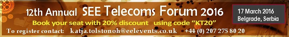 12th annual SEE Telecom Forum, 17 March 2016, Belgrade