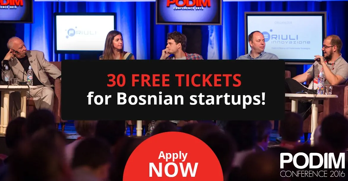 Konferencija PODIM : Poziv za apliciranje – 30 ulaznica za firme iz BiH