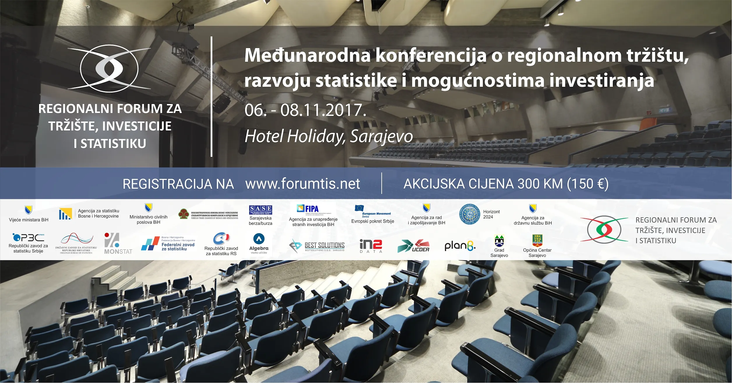 Poziv za učešće na Međunarodnoj konferenciji o regionalnom tržištu, razvoju statistike i mogućnostima investiranja