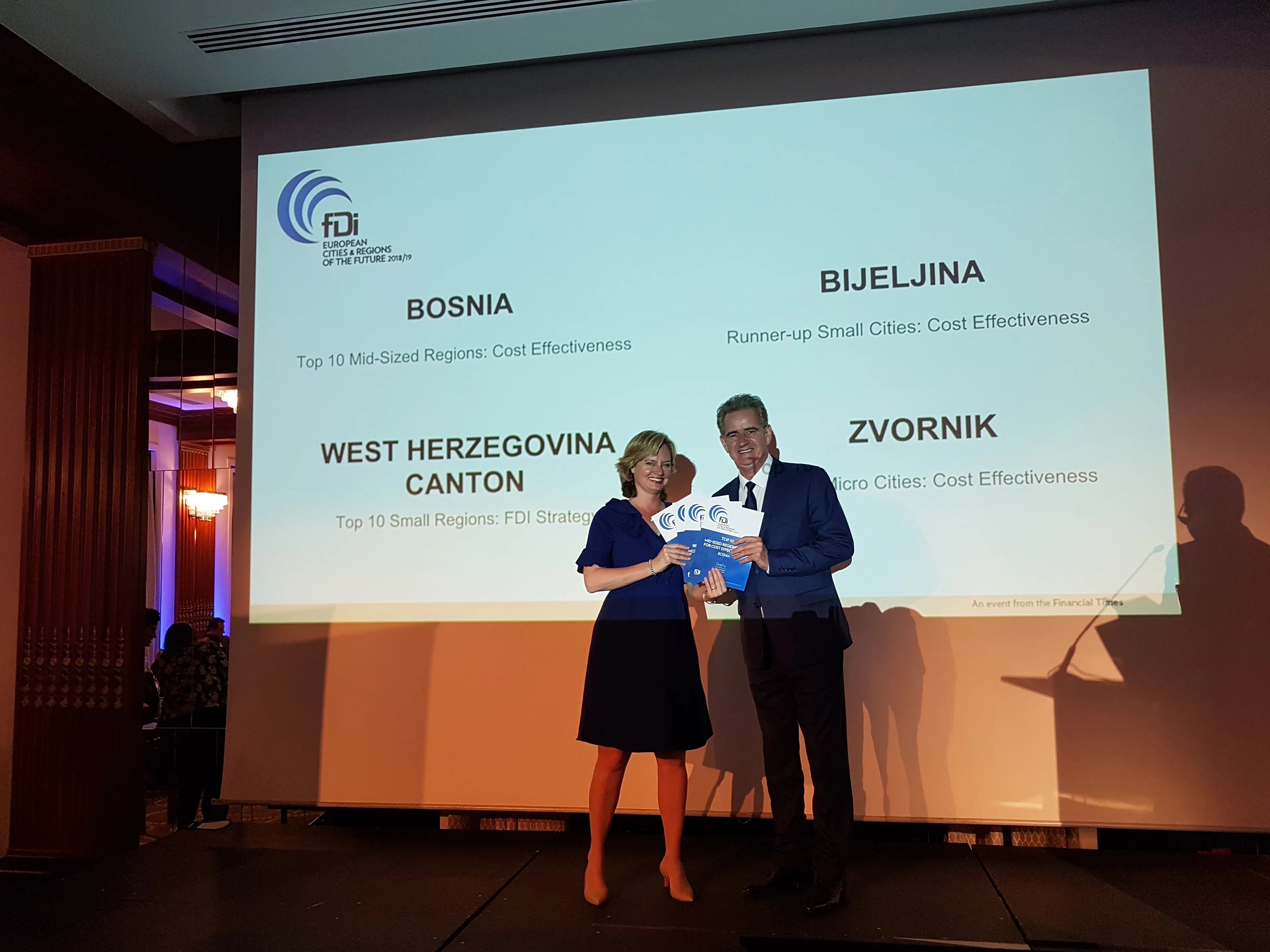 BIH OSVOJILA TREĆE MJESTO KAO REGIJA BUDUĆNOSTI ZA STRANA ULAGANJA