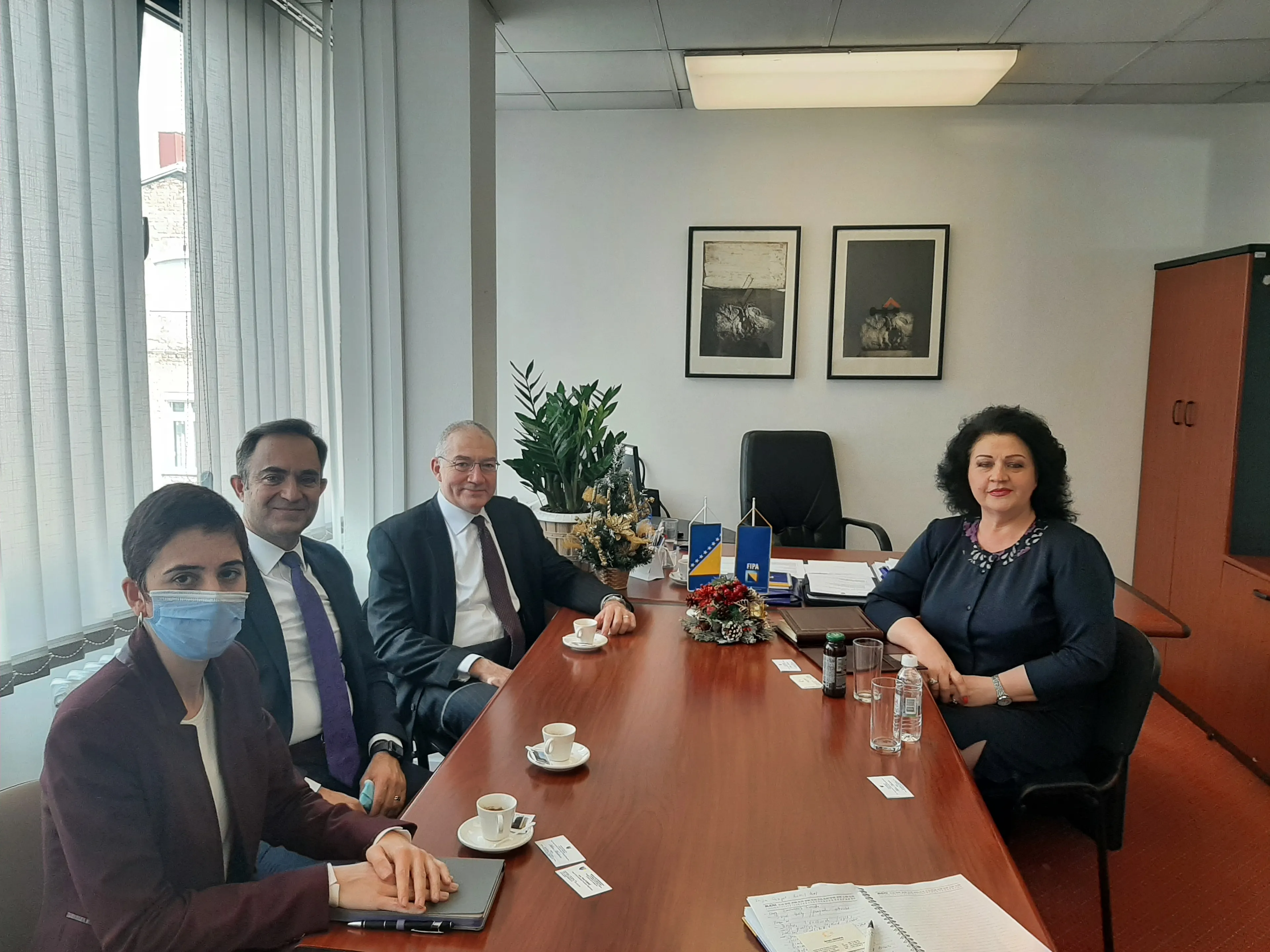Direktorica FIPA-e na sastanku s ambasadorom Turske u BiH i predsjednikom Uprave Turkish Ziraat BH