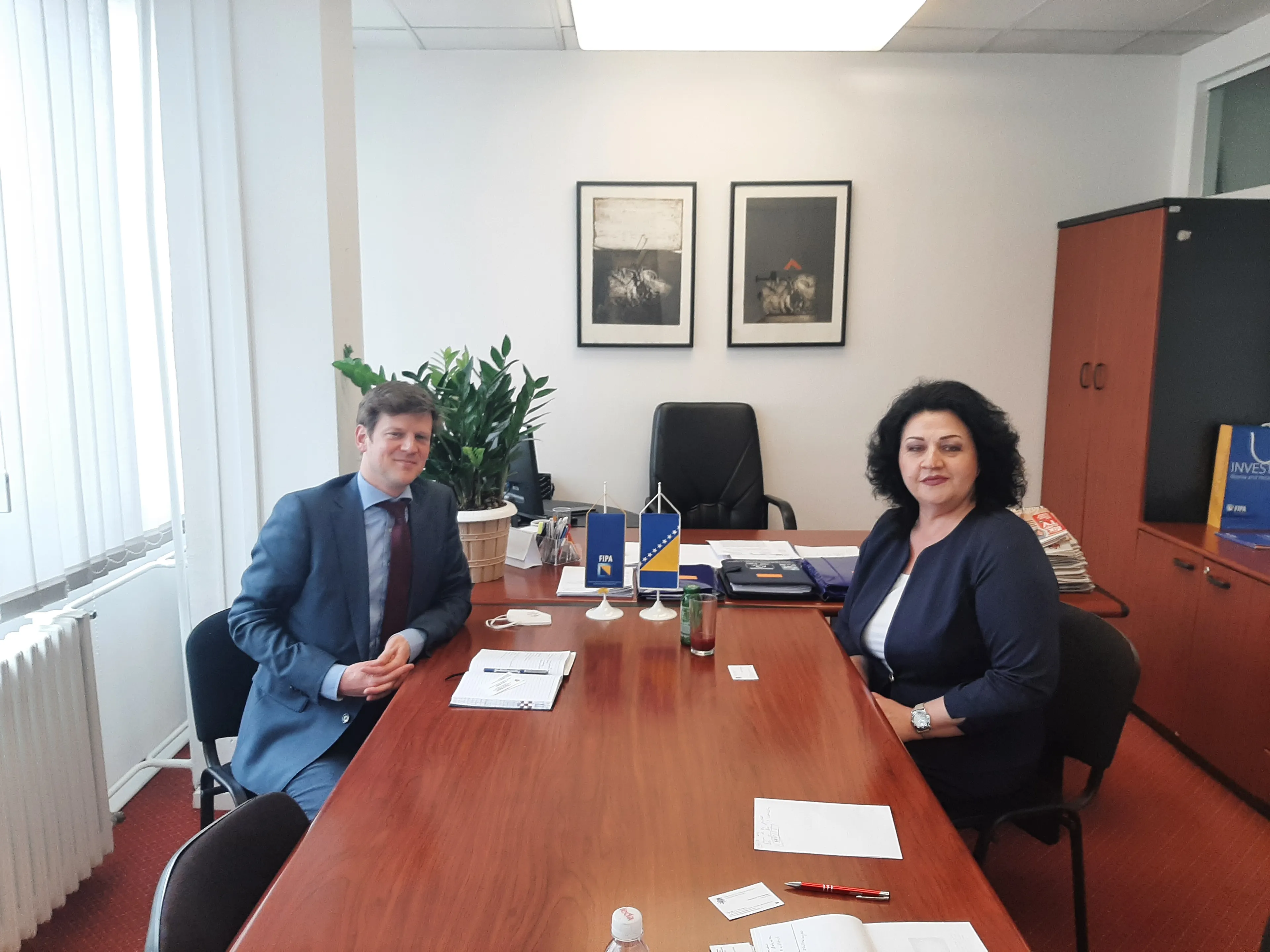Direktorica FIPA-e na sastanku sa šefom Diplomatskog ureda Kraljevine Belgije 